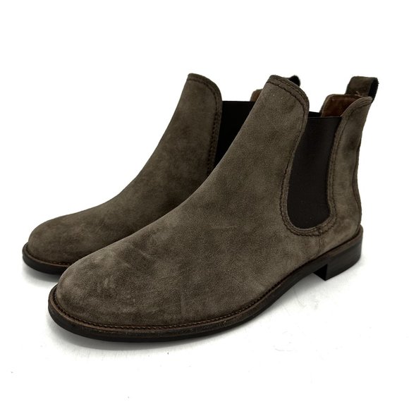 Paul Green Shoes - NEW Paul Green Jax Taupe Brown Suede Pull-On Chelsea Boots Size 3.5 US 6